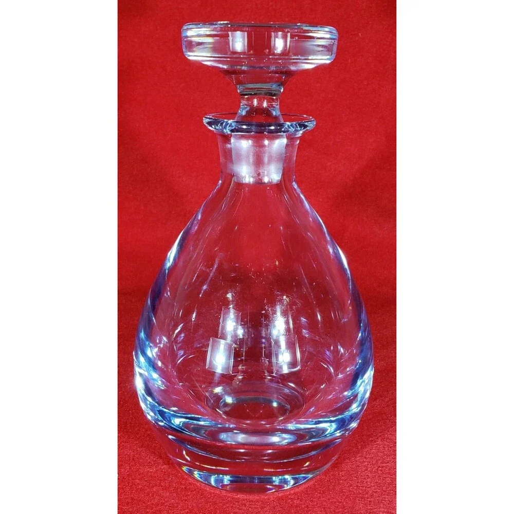 Vintage SIGNED Strombergshyttan Swedish Decanter w/Stopper & 11 Cordials